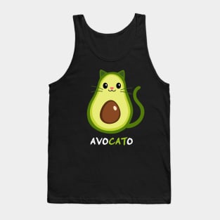 Avocato - Perfect Gift Idea for Cats and Avocado Lovers, Best for Christmas, Birthday or any Occasion, for Cat and Avocado Lover Girls, Boys, Men, Women, Wife, Husband, Grandma, Grandpa, Tank Top